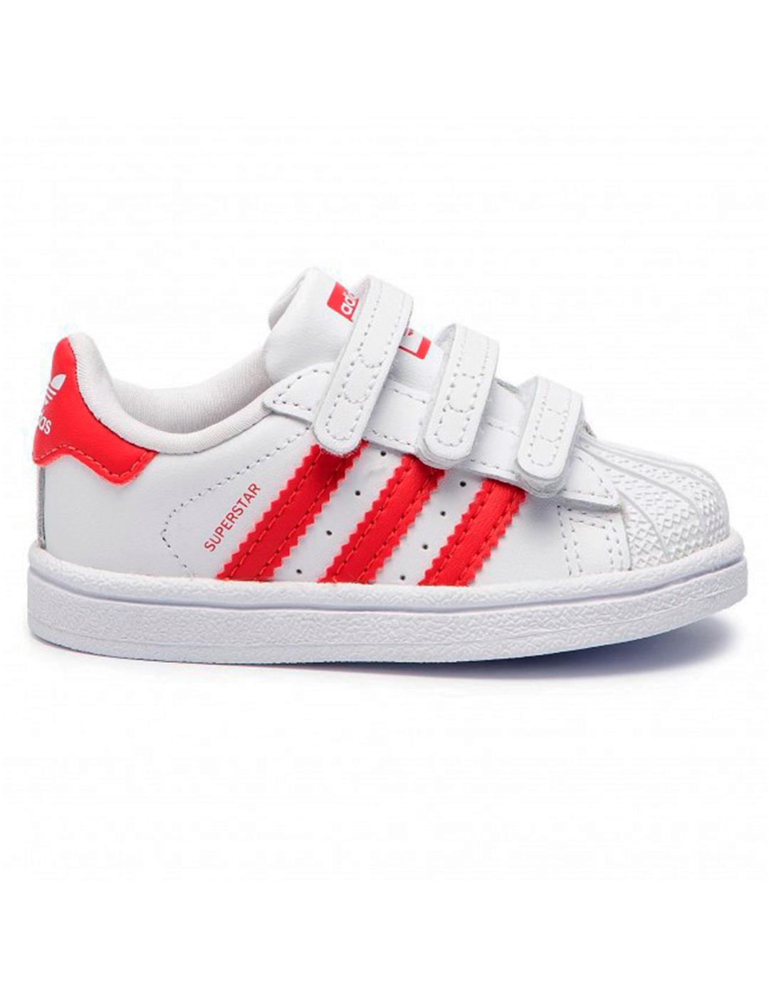 Zapatillas de Niño SUPERSTAR CF C ROJO