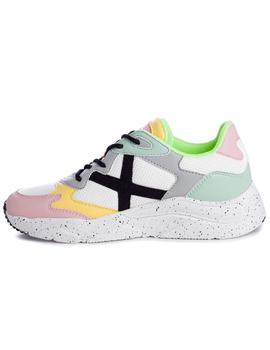 Zapatillas munich mali 14 blanco multicolor de mujer.