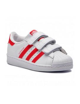 Zapatillas de Niño ADIDAS SUPERSTAR CF C ROJO