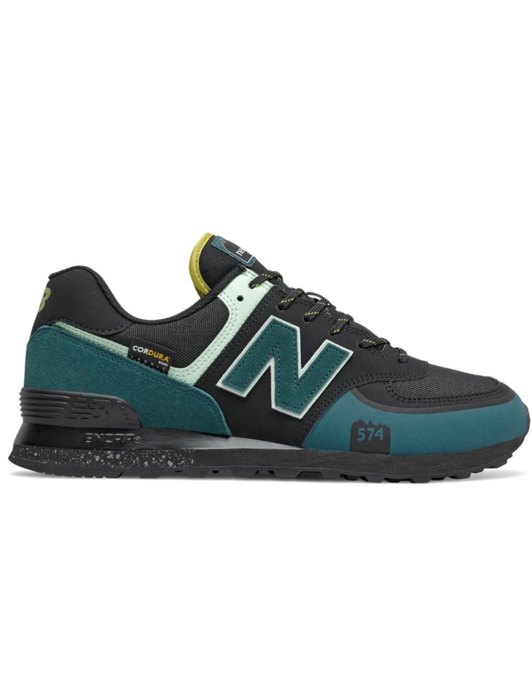 Zapatilla new balance u574tx2 all terrain negro verde hombre