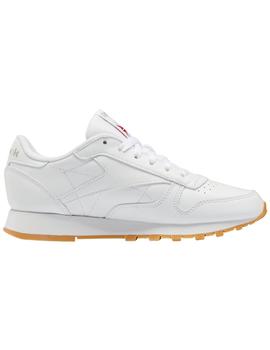 Zapatillas reebok classic leather blanco caramelo.