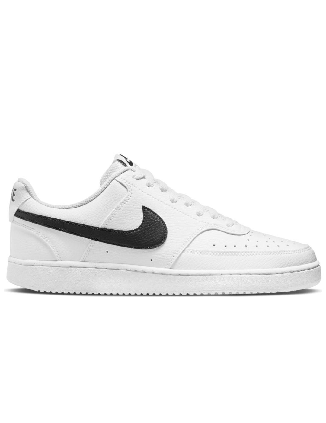 Zapatillas nike court vision next nature blanco negro.