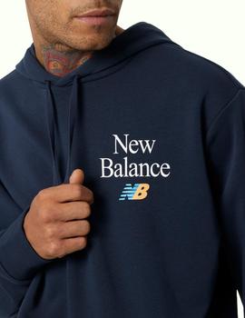 sudadera new balance ess celebrate marino de hombre.