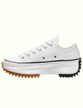 Zapatillas converse run star hike bajas blanco de mujer.