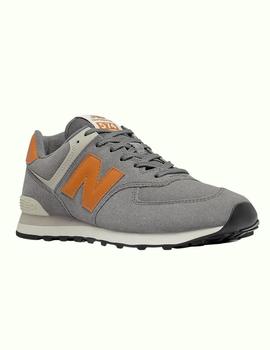 Zapatillas new balance ml574pm2 gris de hombre.