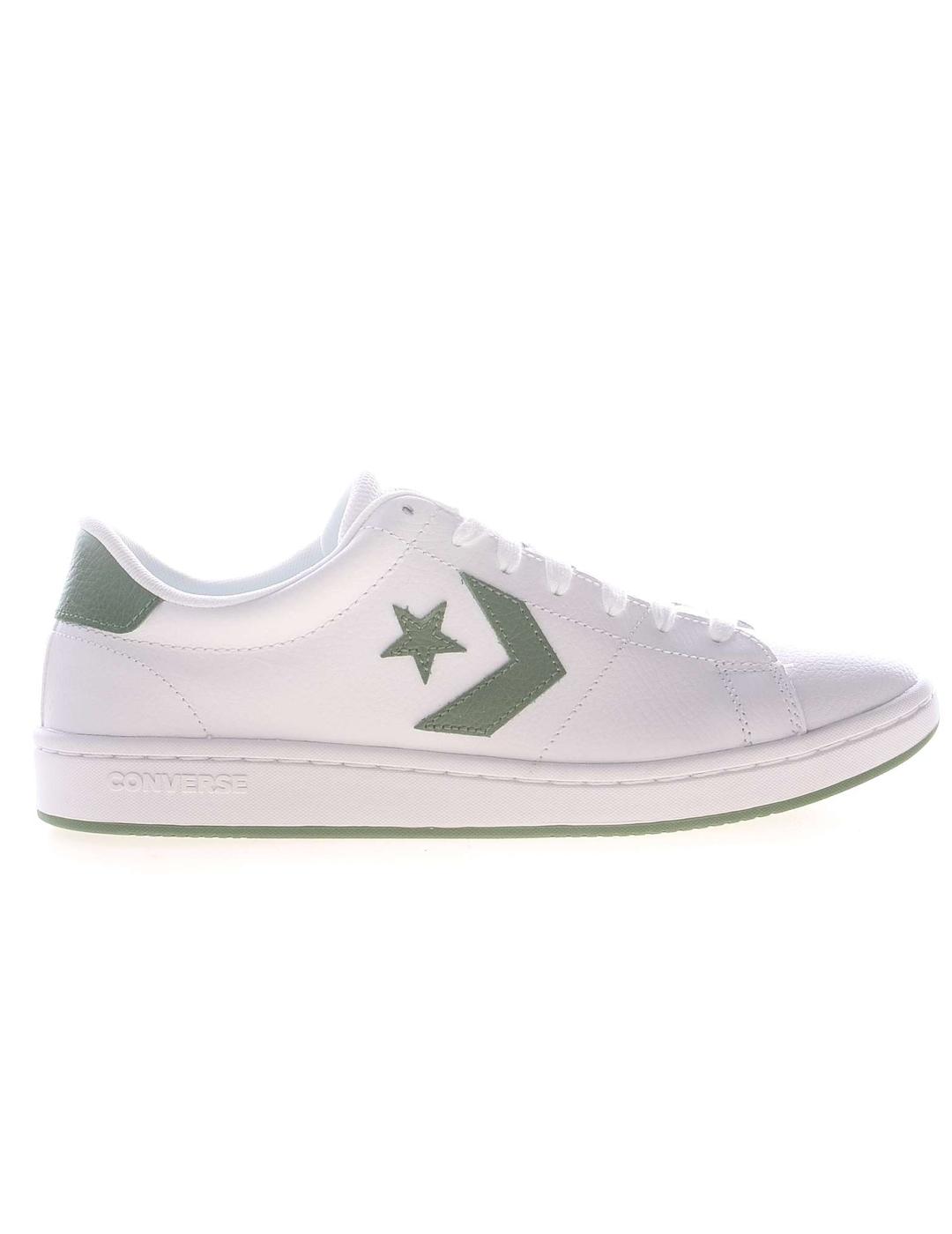 pétalo Conductividad Comercial Zapatillas converse all-court ox blanco verde de hombre.