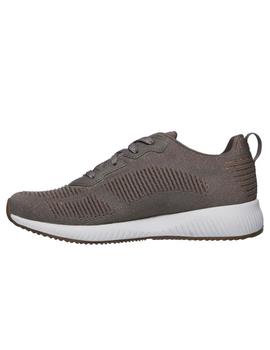 Zapatillas skechers bobs squad marron de mujer.