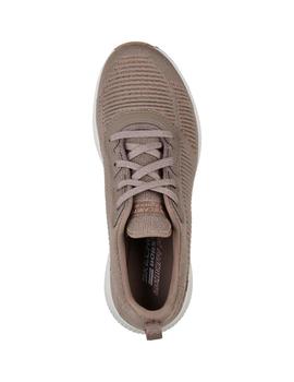 Zapatillas skechers bobs squad marron de mujer.