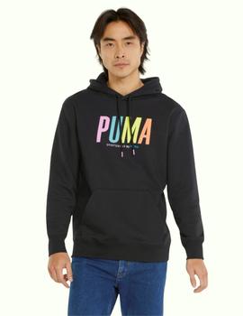 sudadera con capucha puma SWxP Graphic negro de hombre.