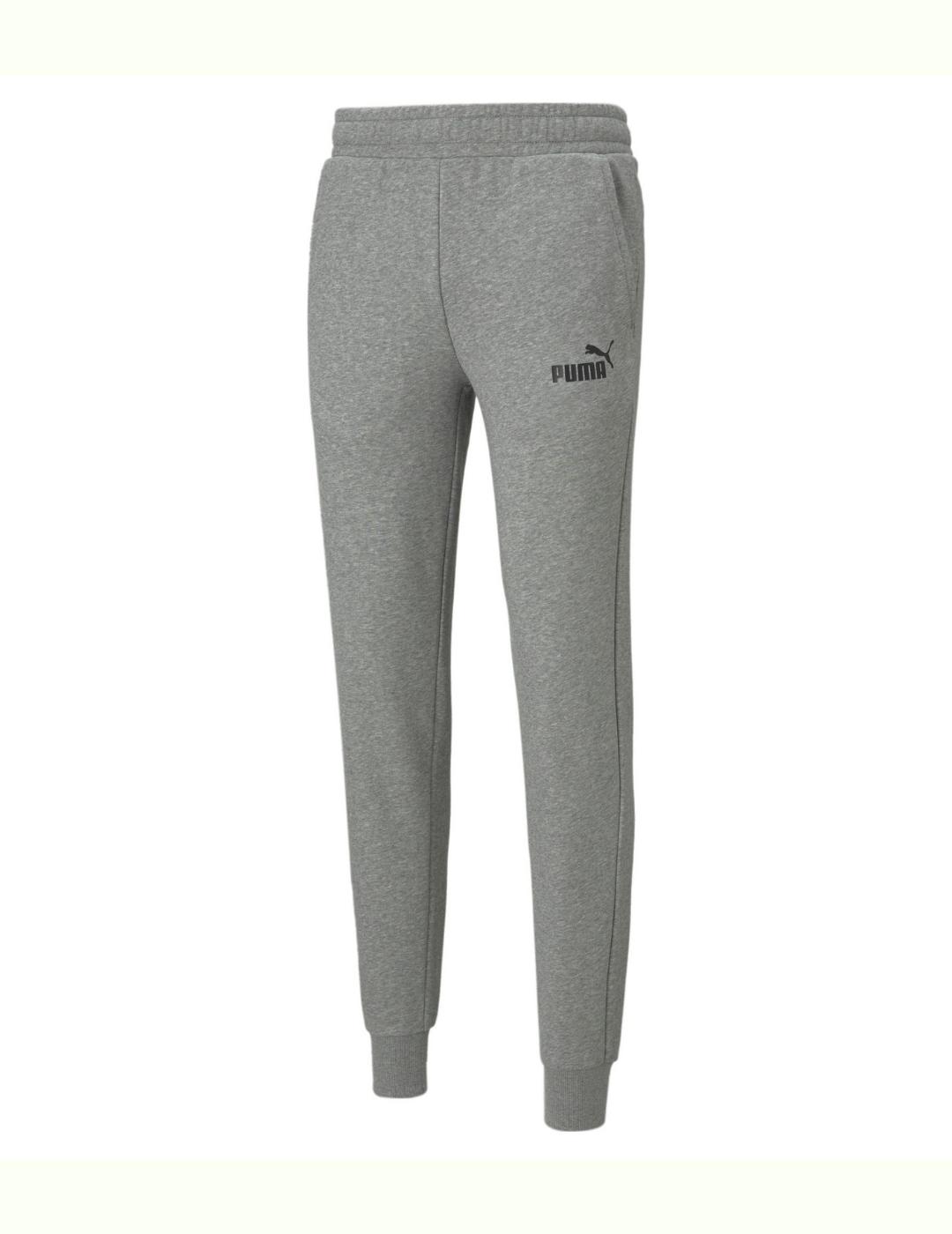 pantalón puma essential slim fino gris de hombre.