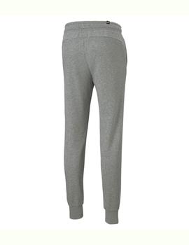 pantalón puma essential slim fino gris de hombre.