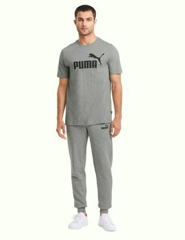 pantalón puma essential slim fino gris de hombre.