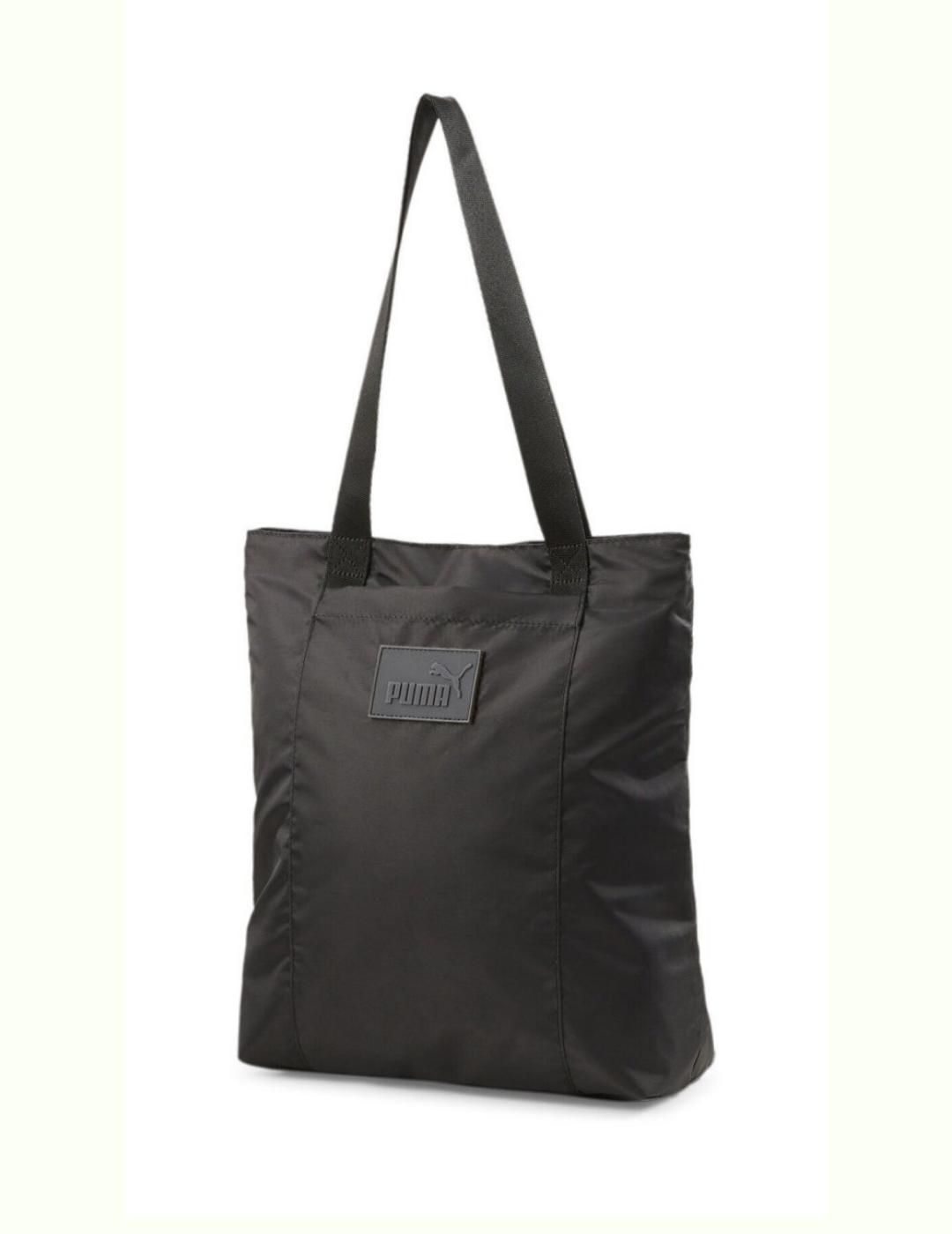 bolso puma core pop shopper negro de mujer.