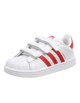 Zapatillas de Niño SUPERSTAR CF I ROJO