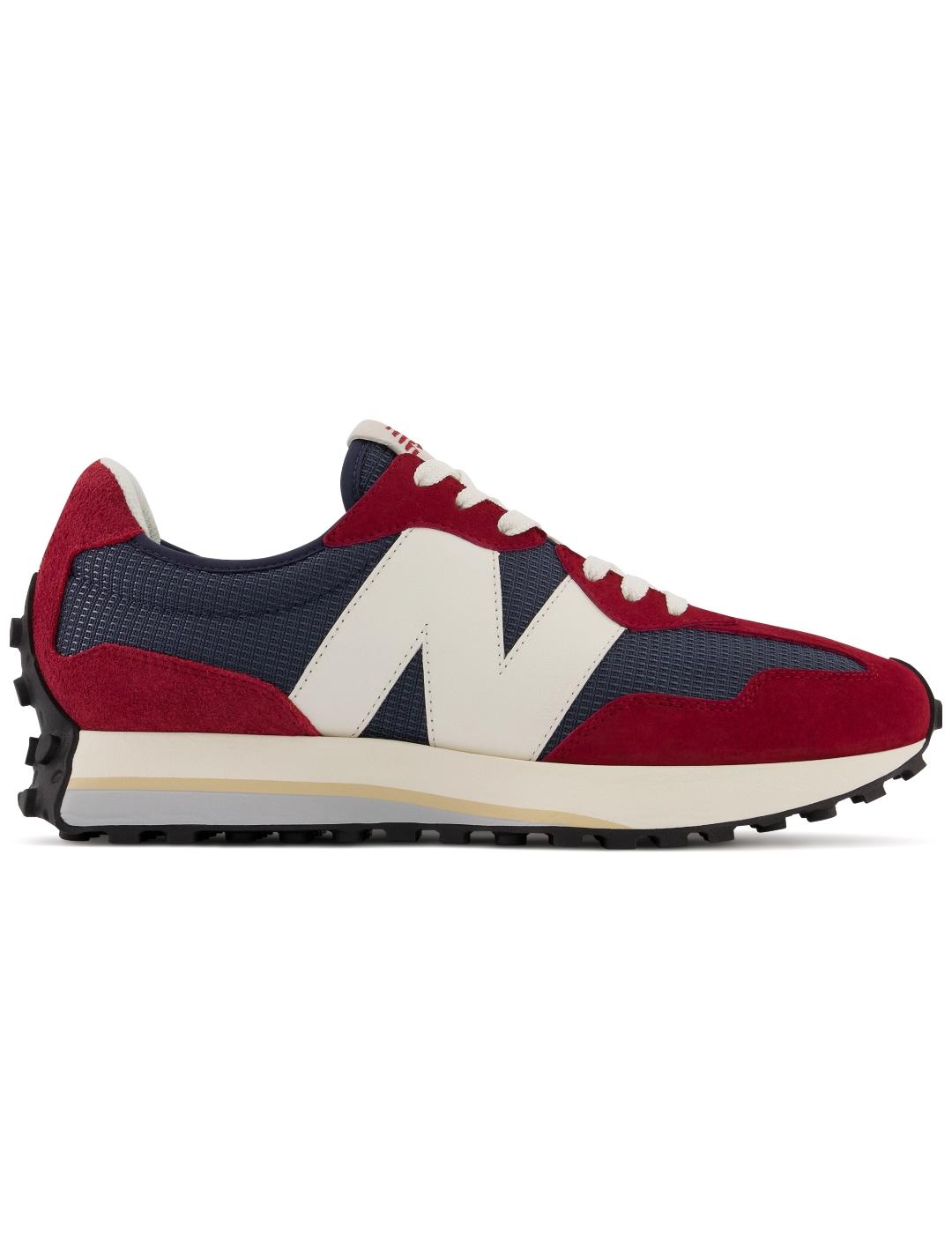 Zapatillas new balance ms327mr granate marino de hombre.