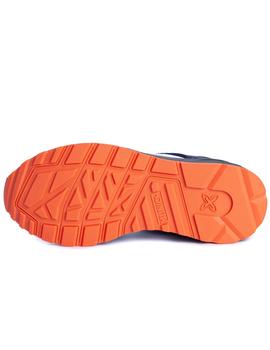 Zapatillas munich fuel kid 26 marino naranja de niño.