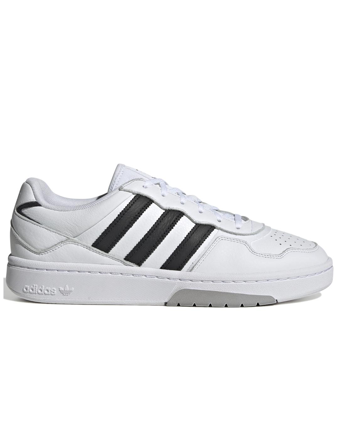 Zapatillas adidas courtic piel blanco de hombre.