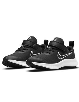 Zapatillas nike star runner 3 negro de niño.