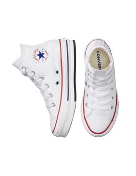 Zapatillas converse all star lift Platform blanco de niña.