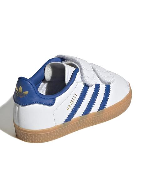 Zapatillas adidas gazelle cf i blanco azul de bebé.