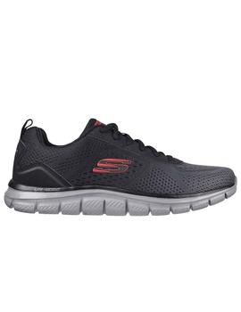 Zapatillas skechers track ripkent negro gris de hombre.