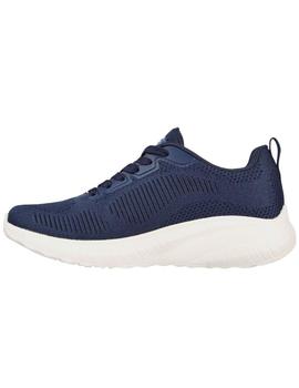 Zapatillas skechers bobs squad chaos face off azul de mujer.