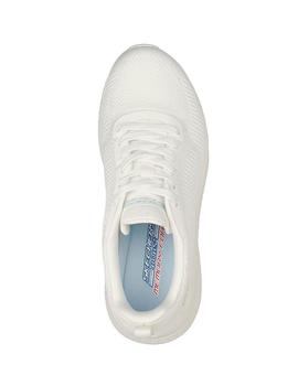 Zapatilla skechers bobs squad chaos face off blanco de mujer