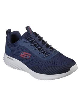 Zapatillas skechers bounder intread azul marino de hombre.