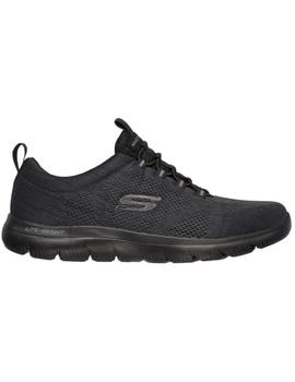 Zapatillas skechers summits louvin negro de hombre.