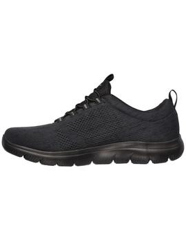 Zapatillas skechers summits louvin negro de hombre.