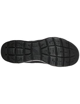 Zapatillas skechers summits louvin negro de hombre.