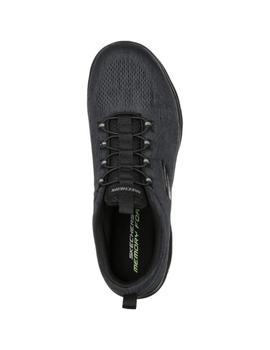 Zapatillas skechers summits louvin negro de hombre.