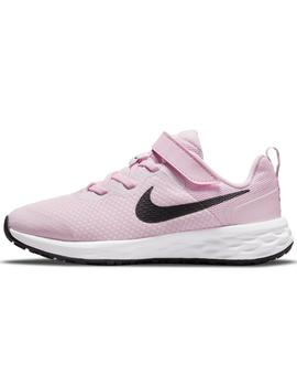 Zapatillas nike revolution 6 nn psv rosa de niña.