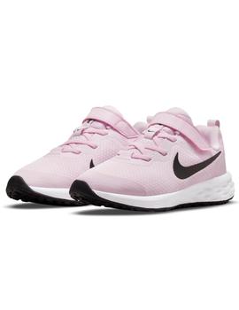 Zapatillas nike revolution 6 nn psv rosa de niña.