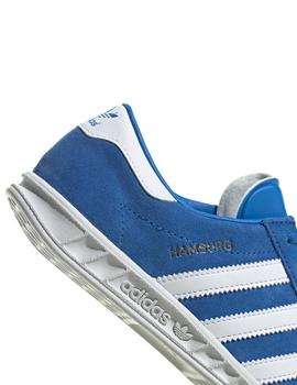 Zapatillas adidas hamburg j azulon de niño.