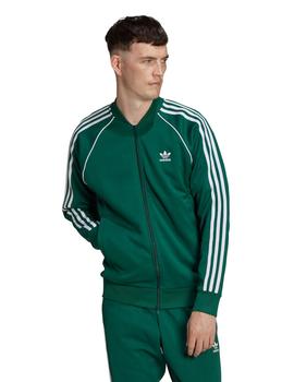 chaqueta adidas adicolor sst primeblue verde de hombre.