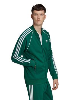 chaqueta adidas adicolor sst primeblue verde de hombre.