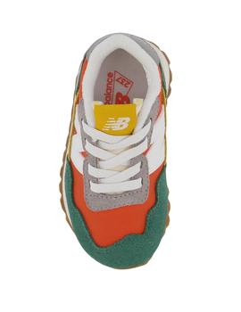 Zapatillas new balance ih237ee naranja verde de bebé.