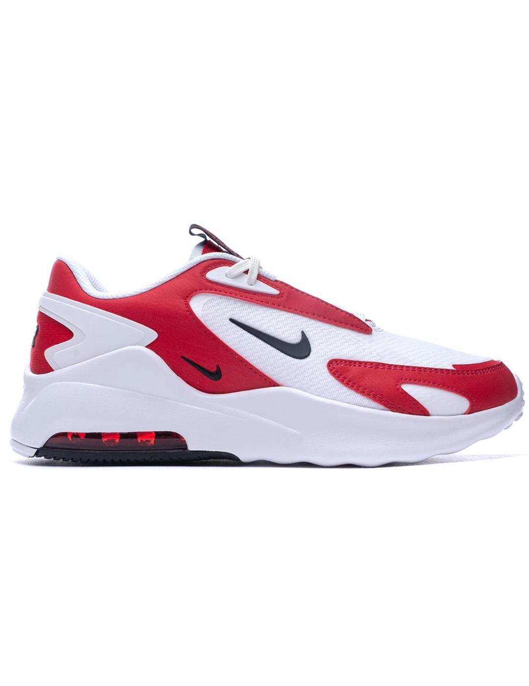 Zapatillas nike air max bolt blanco rojo de