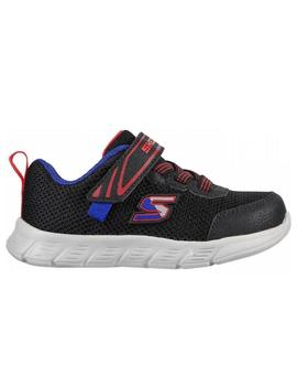 Zapatillas skechers comfy flex mini trainer negro de bebé.